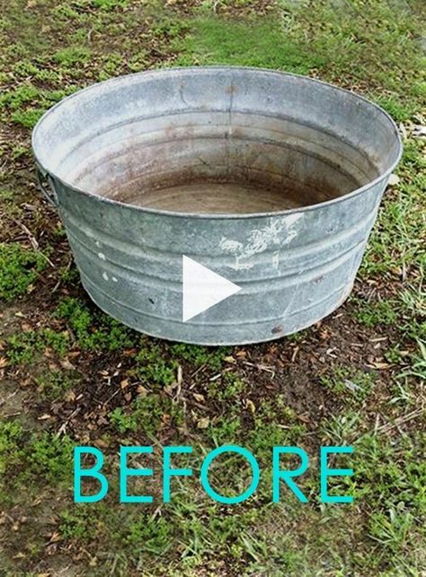 ✓✓An old galvanized tub transformed into a beautiful outdoor solar fountain with pond and water plants in 1 hour using a solar pump! Detailed tutorial and lots of helpful tips! patio furniture ideas rattan, patio furniture ideas apartment, patio fur..!! Small Garden Oasis, Poppy Craft For Kids, Diy Christmas Fireplace, White Glass Tile, Diy Solar Fountain, Garden Ideas To Make, Solar Pump, Poppy Craft, Small Deck Decorating