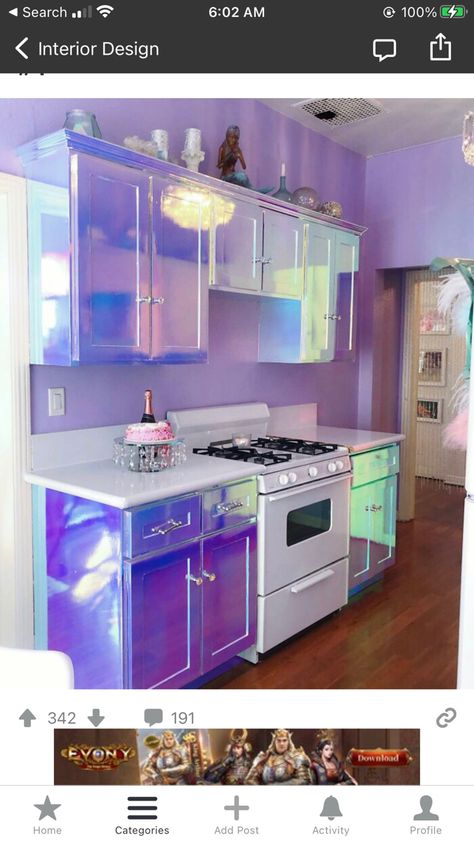 Iridescent Decor, Baddie Bedroom Ideas, Baddie Apartment Ideas, Vibey Room, La Tattoo, Girly Apartments, Girly Apartment Decor, Tattoo Parlor, Apartment Bedroom Decor