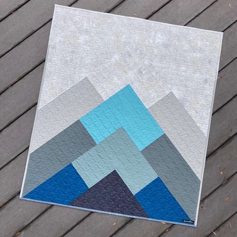 Misty Mountains Quilt, Misty Mountain Quilt, Mountain Baby Quilt, Camping Quilts, Mountain Quilt Block, Mountains Quilt, Mountain Quilt, Grace And Peace, Camping Quilt