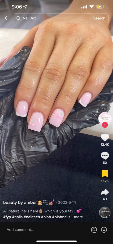 Short Set Nails, Short Acrylic Overlay Nails, Overlay Nail Designs, Short Acrylic Overlay, Acrylic Overlay Nails, Biab Nails, Teen Nails, Set Nails, Overlay Nails