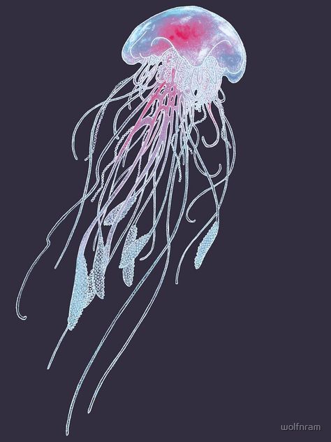 Jellyfish Shirt, Jellyfish Haircut, Jellyfish Tentacles, Bleach Shirt, Edgy Hair, Random Art, Hair Haircut, Art Icon, Art References