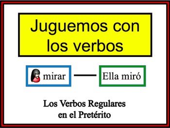 Spanish Preterite (Regular) Writing Activity, Powerpoint Spanish Regular Verbs, Spanish Irregular Verbs, Spanish Reflexive Verbs, Regular Verb, Preterite Spanish, Verbs Activities, Reflexive Verbs, World Language Classroom, Regular Verbs