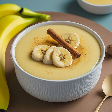 Creamy Banana Custard Recipe - Instacart Banana Split Pudding, Banana Custard Recipe, Banana Custard, Banana Puree, Custard Pie Recipe, Banana Toast, Custard Recipe, Custard Pudding, Egg Custard