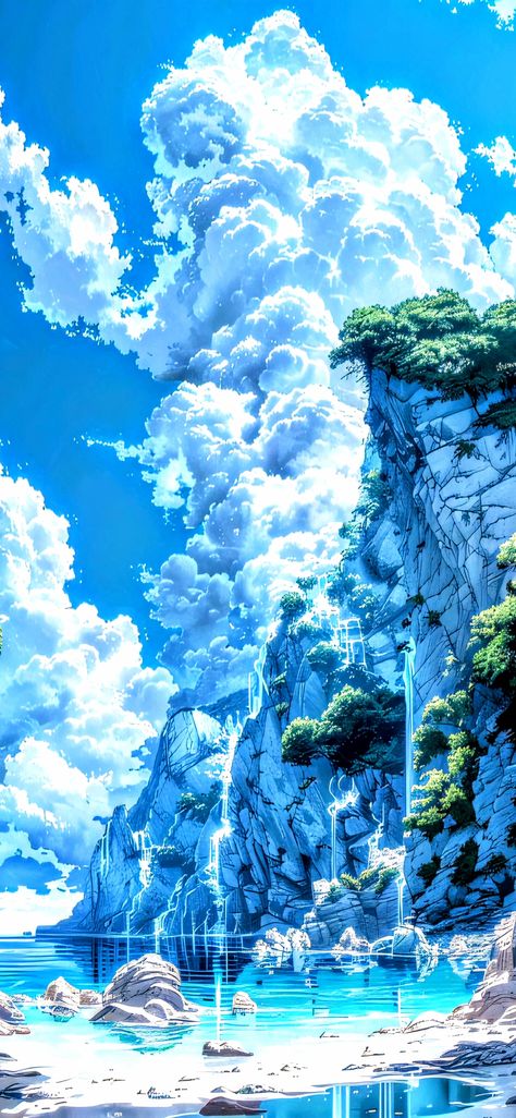 Anime Scenery Wallpaper Ipad, Anime Scenery Wallpaper Landscapes, Anime Nature Background, Aesthetic Anime Scenery, Aesthetic Anime Scenery Wallpaper, Environment Painting, Anime Places, Dreamy Artwork, Anime Backgrounds