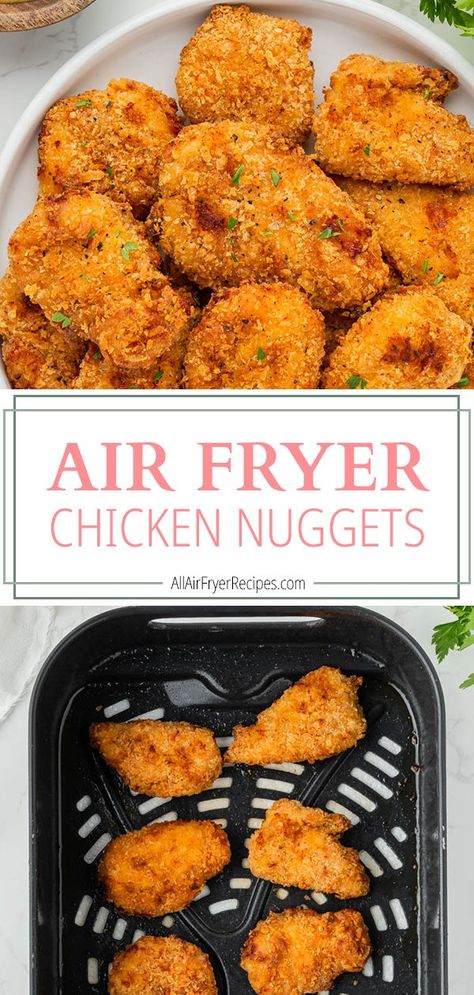 Chicken Nugget Air Fryer, Chicken Nuggets In The Air Fryer, Crispy Chicken Nuggets Air Fryer, Homemade Air Fryer Chicken Nuggets, Healthy Chicken Nuggets Air Fryer, Chicken Nugget Recipes Air Fryer, Airfryer Nuggets, Ground Chicken Nuggets Air Fryer, Homemade Chicken Nuggets Air Fryer