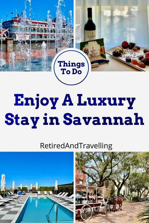 A Luxury Stay In Savannah Georgia - Retired And Travelling La Things To Do, Beautiful Places In Usa, Savannah Hotels, Visit Usa, Georgia Travel, Oceania Travel, Us Road Trip, Usa Travel Guide, Usa Travel Destinations