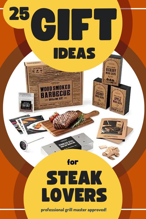 gifts for steak lovers, bbq gifts, grill gift ideas, cooking gifts Ideas For Steak, Steak Gift, Grill Time, Hickory Wood, Juicy Steak, Grill Master, Unique Gift Ideas, Love A, Follow For More