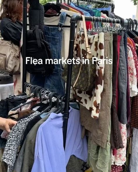 Paris France 🇫🇷 Travel | Hotels | Food | Tips on Instagram: "Secondhand treasure hunt: Hunt for vintage treasures at one of the many flea markets and thrifting spots in Paris🤩😍! 💡Here is a list of all the flea markets in Paris: * Marché de l'Puces Saint-Ouen - Saturday and Sunday * Marché aux Puces de Montreuil - Saturday and Sunday * Marché aux Puces de la Porte de Vanves - Saturday and Sunday * Marché aux Puces de la Vilette - Saturday and Sunday (only in June, July, August and September) Vanves Flea Market, Paris Thrifting, Markets In Paris, Spots In Paris, Paris France Travel, Hotel Food, Au Pair, Vintage Paris, Food Tips