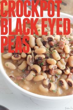 Crockpot Black Eyed Peas Recipe, Crock Pot Black Eyed Peas, Crockpot Black Eyed Peas, Ham Crock Pot, Black Eyed Peas With Ham, Slow Cooker Black Eyed Peas, Black Eyed Peas Recipe Crock Pot, Blackeyed Pea Recipes, Cooking Black Eyed Peas