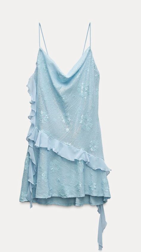 Zara Blue Dress, Cute Formal Dresses, Sequin Dress Short, Trench Coat Dress, Sister Outfits, Waistcoat Dress, Sequin Mini, Sequin Mini Dress, Sweet Sixteen