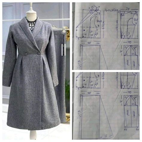 Hooded Jacket Pattern Sewing, Sewing Dresses For Women, Hoodie Sewing Pattern, Clothing Pattern Design, Girls Clothes Patterns, Blazer Pattern, Coat Pattern Sewing, Girls Dress Sewing Patterns, Sewing Clothes Women