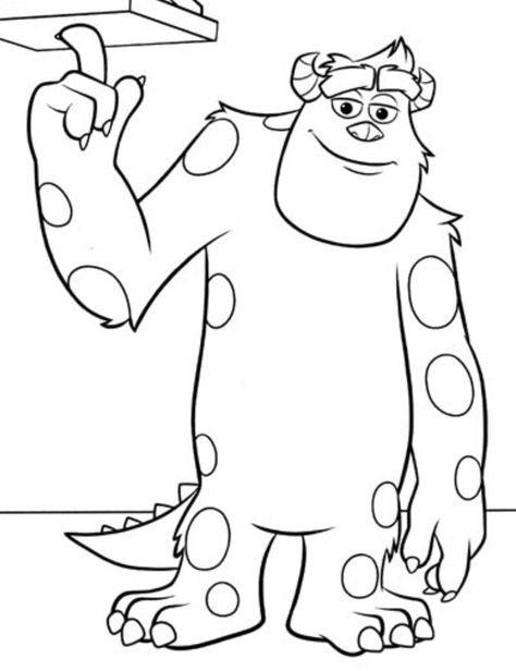 Sully Drawing, Monsters Inc, Drawings, Blue, Quick Saves, Monsters Inc.