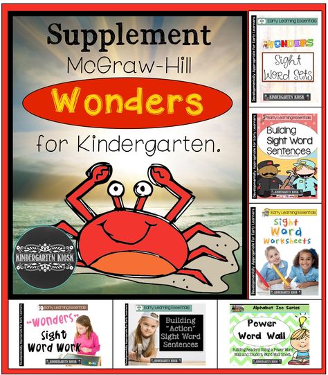 McGraw Hill Reading Wonders for Kindergarten                                                                                                                                                      More Wonders Kindergarten, Wonders Curriculum, Wonders Reading Programs, Wonders Reading Series, Kindergarten Blogs, Mcgraw Hill Wonders, Reading Wonders, Guided Reading Kindergarten, Guided Reading Lessons