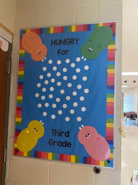 Preschool Bulliten Boards, Board Game Classroom Door Decorations, Hungry Hungry Hippo Bulletin Board, Oh Snap Bulletin Board, Board Game Bulletin Boards, Board Game Classroom Door, Hungry Hippo Bulletin Board, Game Theme Door Decorations, Game Theme Bulletin Board Ideas