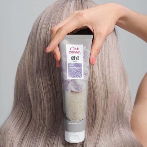 Wella Color Fresh Mask, Color Fresh Mask, Wella Hair Color, Brassy Hair, Mushroom Hair, Pearl Blonde, Wella Color Fresh, Hair Color Formulas, Dry Shampoo Hairstyles