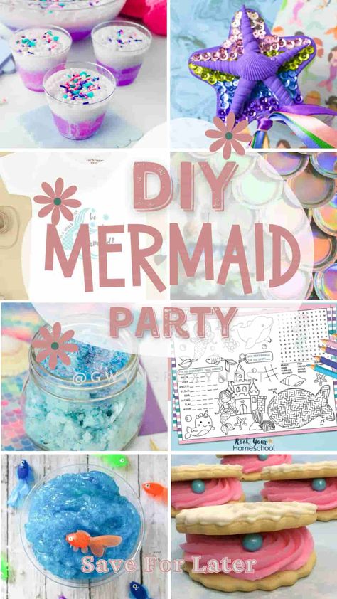 Dive into crafting with our easy-to-make decor ideas inspired by the ocean's beauty with DIY Mermaid Birthday Party Decorations. Easy Mermaid Birthday Party Ideas, Mermaid Ocean Birthday Party, Mermaid 5th Birthday Party Ideas, Mermaid Bday Decorations, Mermaid Pizza, Mermaid Party Diy Decorations, Diy Mermaid Themed Birthday Party, Backyard Mermaid Party Ideas, 3rd Mermaid Birthday Party