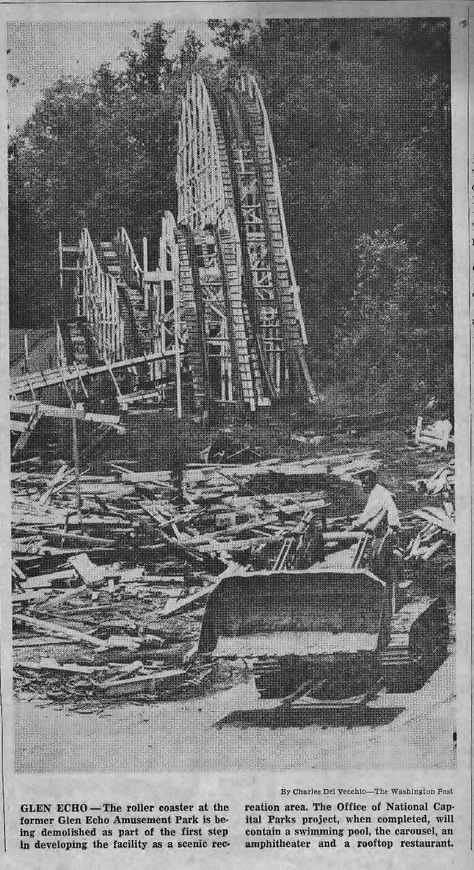 Glen Echo Demo in The Washington Post May 15, 1970 - City Life B1 Glen Echo, Luna Park, Montgomery County, Echo Park, Take Me Back, Northern Virginia, Time Machine, My Youth, Washington Post