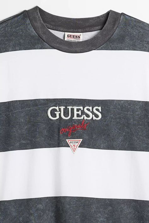 GUESS ORIGINALS Block Stripe Long Sleeve Tee | Urban Outfitters Striped Long Sleeve Tee, Stripe Long Sleeve, Striped Long Sleeve, Long Sleeve Tee, Urban Outfitters, Long Sleeve Tees, Sign Up, In Store, The Originals