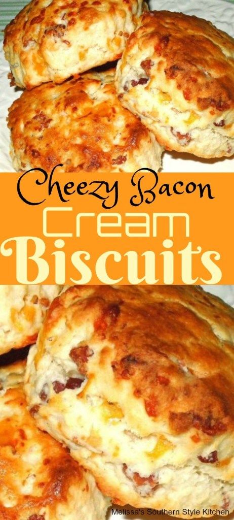 Bacon Biscuits, Decadent Dinner, Welsh Cakes, Easy Biscuit Recipe, Savory Treats, Diy Easy Recipes, Cream Biscuits, Biscuit Recipes, Biscuit Bread