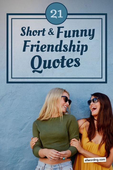 A list of short and funny quotes about friendship, best friends, etc. Short Funny Friendship Quotes, Funny Friendship Quotes, Quotes Distance, Quotes About Friendship, Barbie Quotes, Short Friendship Quotes, Now Quotes, Short Funny Quotes, Funny Friendship