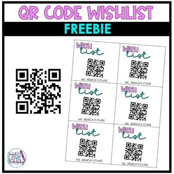 Amazon Wishlist For Teachers Qr Code, Teacher Amazon Wish List Qr Code, Teacher Wish List Ideas Open House, Classroom Wish List Ideas, Make Qr Code, Teacher Wish List, Classroom Wishlist, Welcome Letters, Back To School Night