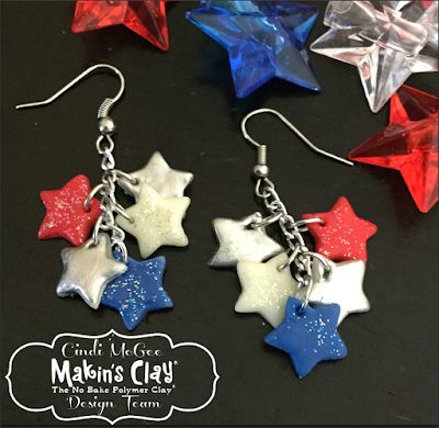 Air Dry Polymer Clay, Easy Polymer Clay, 4th July Crafts, Patriotic Jewelry, Diy Earrings Polymer Clay, Clay Baby, Polymer Clay Jewelry Diy, Polymer Crafts, Clay Jewelry Diy