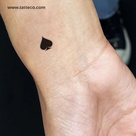 Spade Playing Card, One Word Tattoo, Spade Tattoo, Common Tattoos, Whale Tattoos, Card Tattoo, Matching Tattoo, Tattoo Meaning, Tattoo Set