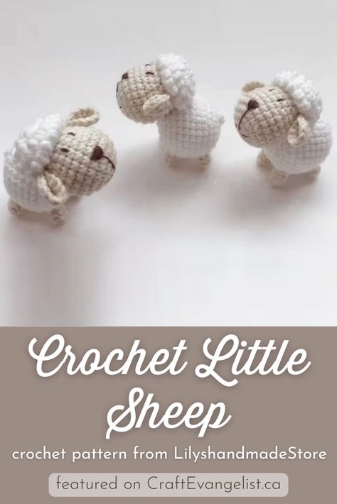 Crochet Sheep Mobile, How To Crochet A Sheep Free Pattern, Mini Crochet Sheep Pattern, Mini Sheep Amigurumi Free Pattern, Sheep Amigurumi Pattern, Crocheted Sheep Pattern Free, Crochet Lamb Amigurumi, Dolly Crochet Patterns Free, Crochet Sheep Blanket Free Pattern