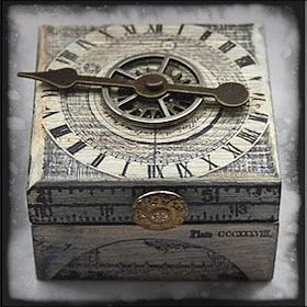 Steampunk Diy Crafts, Shabby Chic Boxes, Steampunk Crafts, Altered Tins, Cufflink Box, Steampunk Diy, Altered Boxes, Book Box, My World