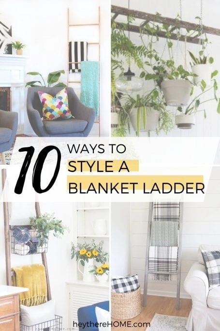 10 Ways To Decorate A Blanket Ladder Blanket Ladder In Bathroom, Blanket Ladder Alternative, Repurpose Blanket Ladder, Decorating A Ladder Ideas, How To Decorate A Blanket Ladder Display, Blanket Ladders Living Room, Style Blanket Ladder, How To Style Blanket Ladder, Decorative Blanket Ladder