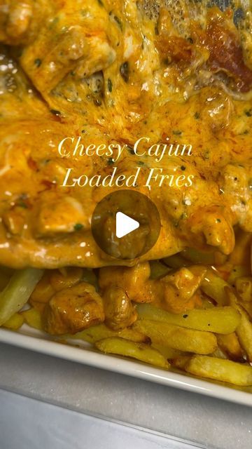 Loaded Cheese Fries, Cajun Sauce, Cajun Spice, Instagram Recipes, Loaded Fries, Best Comfort Food, Lay On, Cheese Fries, Fries In The Oven