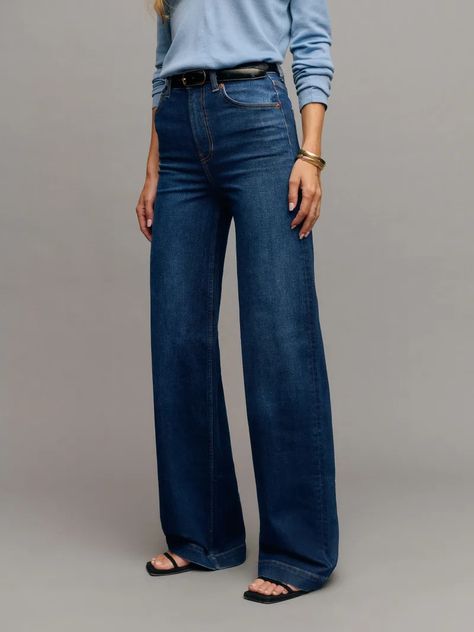 Wide leg denim