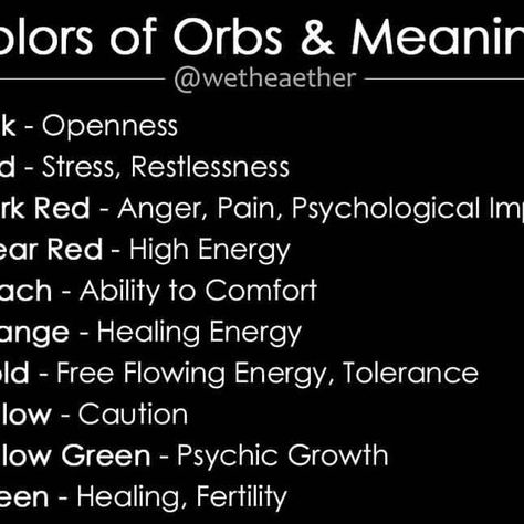 Ancient Elite on Instagram: "Step into the ethereal world of orbs, where each color whispers a different secret, each hue holds a message from the spiritual realm. Orbs, those mysterious spheres of light captured in photographs or seen with the naked eye, are believed to be manifestations of energy, spirits, or otherworldly presence. 🌌💫
Blue Orbs: Radiating calm and tranquility, blue orbs are often thought to represent the presence of a calming spirit or guardian angel. They bring peace and offer protection to those who witness them. Feel the serenity wash over you as you ponder the cool, soothing shades of blue. 🌀🛡️
Red Orbs: These vibrant orbs may signify a spirit filled with passion and energy. Red, the color of vitality and power, suggests a presence that is looking to inspire cour Signs Of Healing, Color Whisper, Spiritual Realm, Color Meanings, Guardian Angel, High Energy, Fertility, Energy Healing, Positive Energy