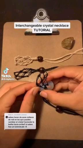 Pin by 🔮♑️ on Jewelry [Video] | Diy crafts jewelry, Crystal necklace tutorial, Diy wire jewelry How To Macrame Crystals, How To Make Macrame Crystal Holder, Witchy Craft Show Display, Men’s Crystal Jewelry, Diy Rock Decor Projects, Macrame Crystal Tutorial, Macrame Necklace Holder, Macrame Crystal Jewelry, Macrame Dog Potty Bells Diy