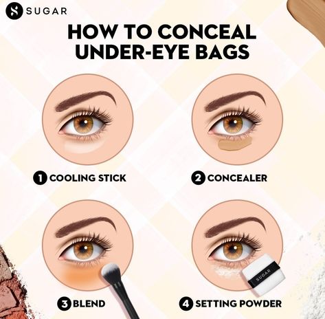 Eye Bag Concealer, How To Hide Under Eye Bags With Makeup, Conceal Eye Bags, How To Conceal Under Eye Bags, Makeup Learning, Eyeshadow Guide, Braut Makeup, Conceal Dark Circles, Makeup Basics