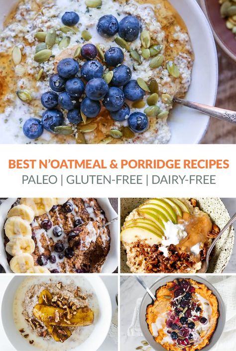 N'oatmeal Paleo, Oatmeal Porridge Recipes, Oatless Oatmeal, Paleo Overnight Oats, Paleo Porridge, Clean Alternatives, Cooking Goals, Paleo Oatmeal, Paleo Pumpkin Spice