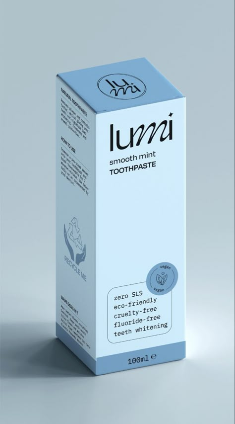 Dental Packaging Design, Sleek Packaging Design, Sleek Branding Design, Toothpaste Package Design, Aesthetic Packaging Design, Scientific Packaging, Dental Packaging, Toothpaste Aesthetic, Toothpaste Packaging Design