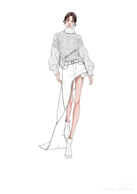 Denim Fashion Illustration, Fashion Model Drawing, Fashion Model Sketch, Fashion Vector, Digital Fashion Illustration, Greece Fashion, Fashion Design Patterns, Fashion Design Collection, Fashion Design Dress