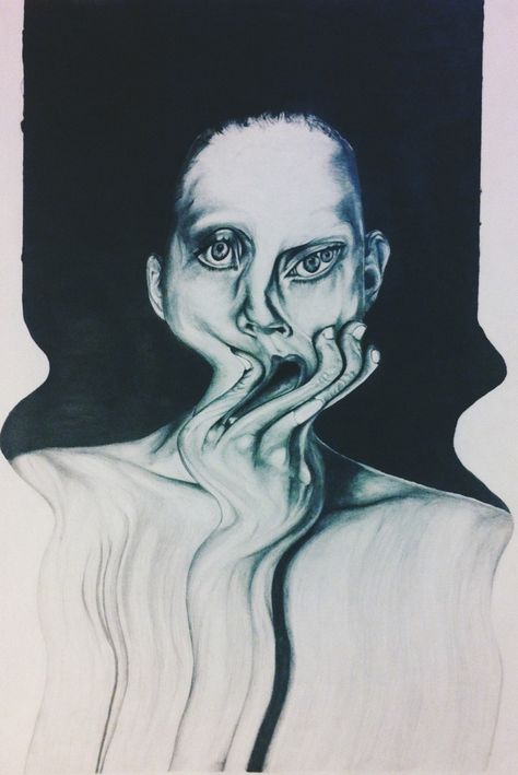 distorted portrait drawing - Google Search Alternate Reality, Subjects