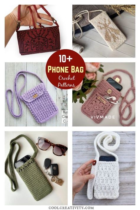 Crossbody Phone Bag Crochet Pattern Crochet Phone And Wallet Bag, Crochet Cellphone Bag, Crochet Cell Phone Holder Free Pattern, Crochet Wallet Pattern Free, Phone Bag Crochet Pattern, Crochet Cellphone Pouch, Crochet Phone Case Pattern Free, Bag Crochet Pattern Free, Easy Crochet Patterns Free Beginners