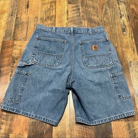 Carpenter Jorts Outfit, Carhartt Jorts Outfit, Carhartt Shorts Outfit, Carhartt Aesthetic, Trend Photography, Carhartt Shorts, Fashion Reels, Carhartt Jeans, Fire Fits