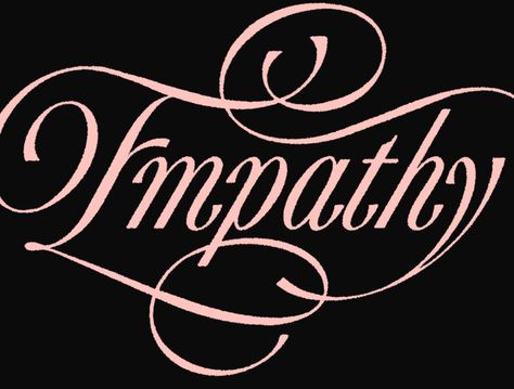 Empathy by Mark van Leeuwen Ink Lettering, 타이포그래피 포스터 디자인, 카드 디자인, Types Of Lettering, Title Card, Graphic Elements, Typography Letters, Typography Inspiration, Typography Fonts