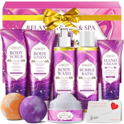 Spa Gifts for Women,Unique Womens Gifts to Relax & Stress Relife,Relaxing Spa Gifts Baskets for Women,Vanilla Spa Gift Set,Bath Spa Set for Women Christmas Gifts,Stocking Stuffers for Women Mom Wife Unique Womens Gifts, Bath Gifts, Women Christmas Gifts, Salt Bath, Spa Gift Set, Gift Baskets For Women, Stocking Stuffers For Women, Holiday Gift Baskets, Spa Gift Basket