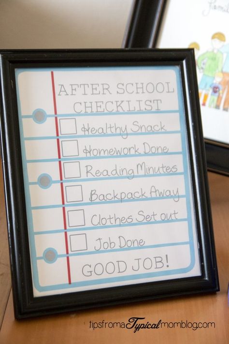 School Organization Tips, School Organization For Teens, After School Checklist, Vogue Kids, School Checklist, After School Routine, Back To School Organization, Starting School, Chores For Kids