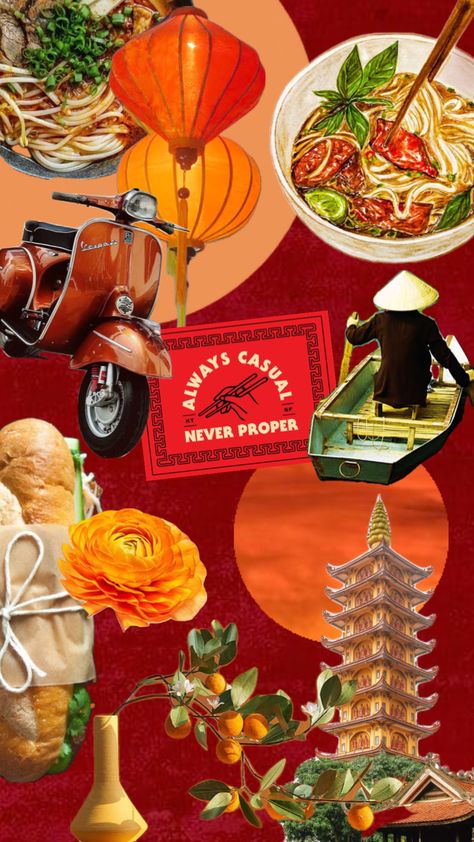 Vietnam Scrapbook, Vietnam Party, Hello Vietnam, Vietnam Aesthetic, Vietnam Poster, Vietnam Culture, Vietnam Hanoi, Photo Concept, Travel Collage