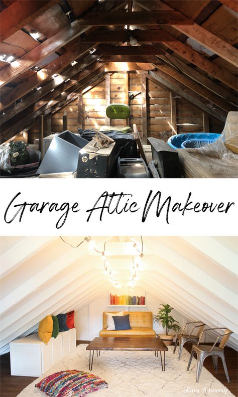 Small Crawl Space Ideas, Finish Attic On A Budget, Finishing An Attic On A Budget, Attic Crawl Space Ideas, Diy Attic Remodel, How To Finish An Attic, Attic Conversion Ideas, Attic Diy, House Paints