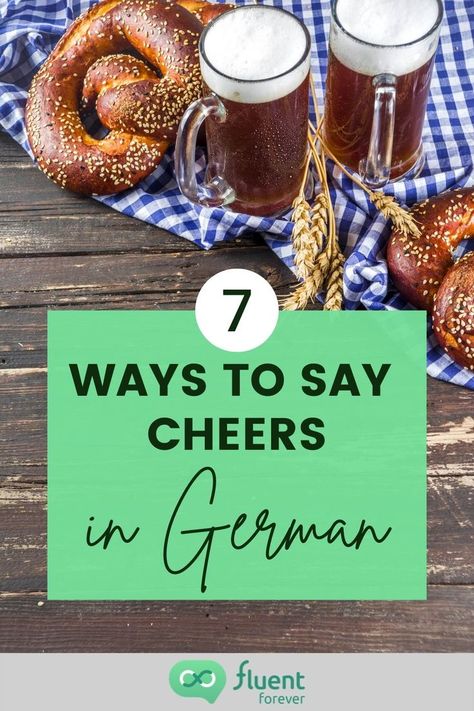 It’s Vatertag (Father’s Day) in Germany, and a perfect time to learn about German beer etiquette. So we’re showing you 7 ways to toast and say cheers in German! Head over to our Fluent Forever blog where we’ll tell you all about the most popular ways to say cheers in the German language while sounding like a true native speaker. Along the way, we’ll also teach you about German beer culture, drinking etiquette, and handy beer-related phrases. So, are you ready? Let’s get to it! Beer Etiquette, Drinking Etiquette, Fluent Forever, Drinking Toasts, Best German Food, German Wine, German Wedding, German Oktoberfest, German Phrases