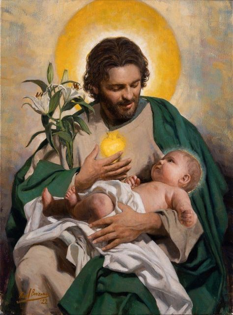 HEAVEN’S SECOND GREATEST SAINT SAINT JOSEPH – Let My Prayer be Incense Saint Joseph Art, St Jose, Liturgical Living, St Joseph Catholic, Catholic Wallpaper, Jesus Christ Painting, Jesus Mary And Joseph, Religious Pictures, Jesus And Mary Pictures