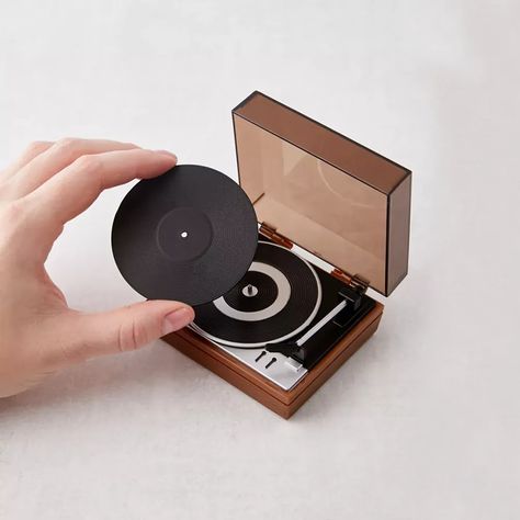 36 Miniature Gifts for People Who Love Tiny Things: Amazon, Etsy, World's Smallest, Urban Outfitters | SELF Miniature Gifts, Screen Background, Music Shop, Tiny Things, Record Players, Miniature Gift, Mini Things, Record Player, Small Things