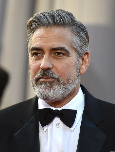 Groomed clooney George Clooney Hair, Salt And Pepper Beard, Beard Images, Curly Beard, Growing Facial Hair, Patchy Beard, Natural Beard Oil, Beard Straightening, Beard Growth Oil